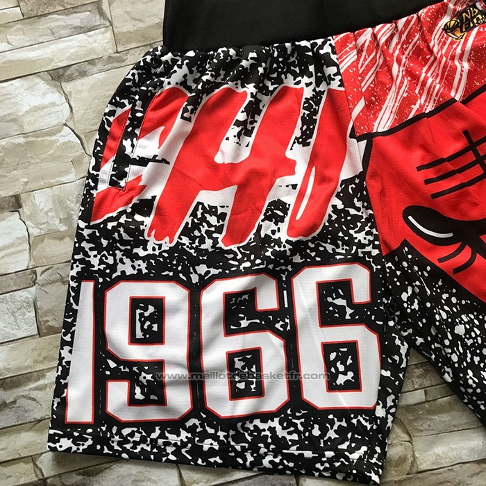 Short Chicago Bulls Mitchell & Ness 1966 Noir